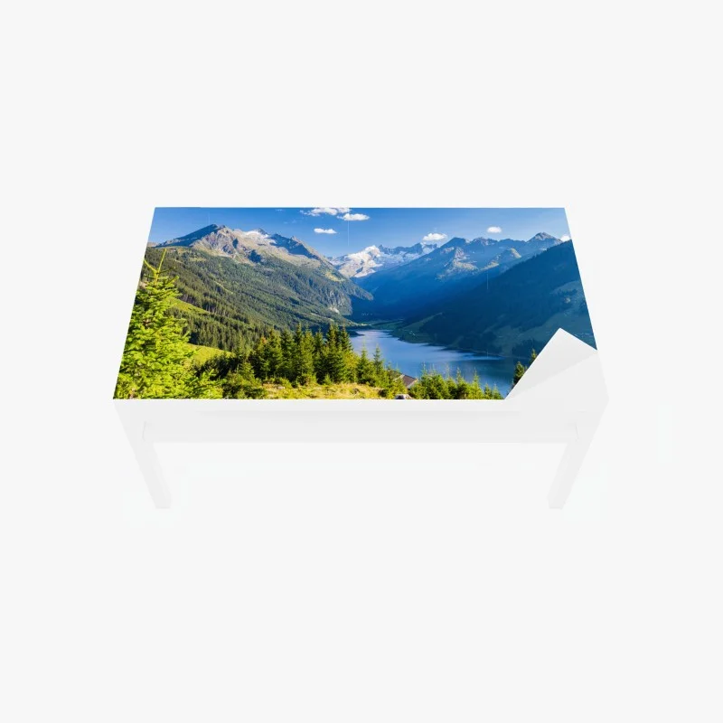 Table & desk veneer serene alpine lake valley