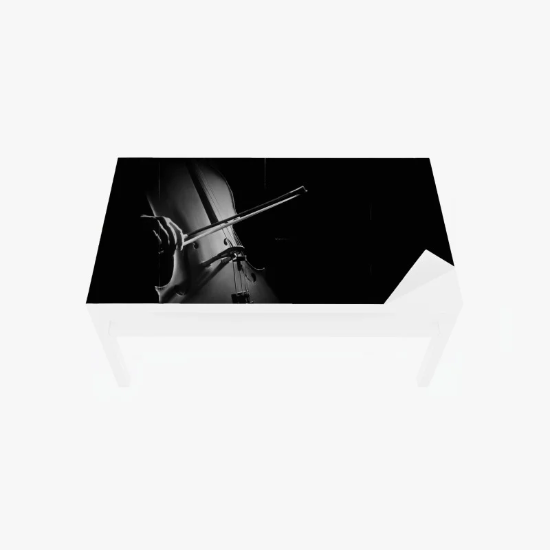 Table & desk veneer elegant cello in monochrome