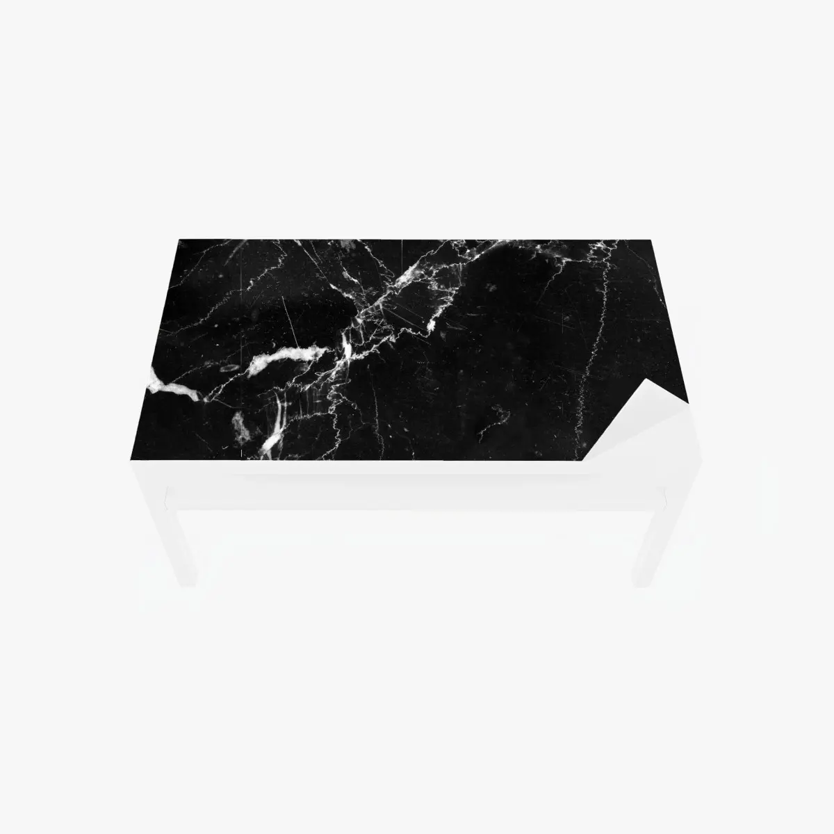 Table & desk veneer black marble veins texture • Wallissimo® Table & desk veneer black marble veins texture • Wallissimo®