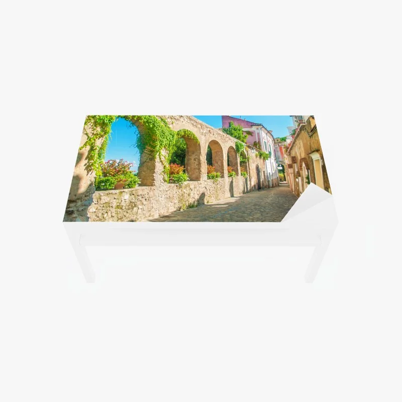 Table & desk veneer sunlit arches in Ravello