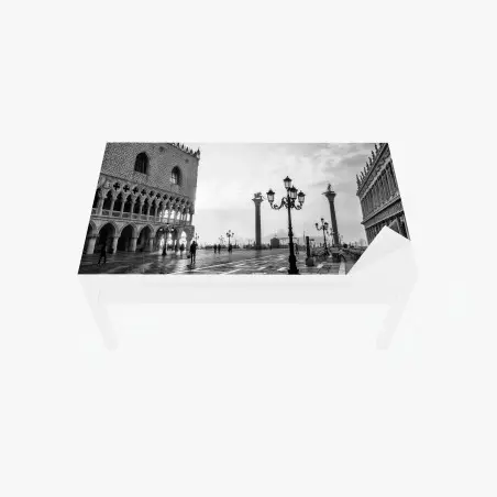 Table & desk veneer Venice piazza in mist • Wallissimo®