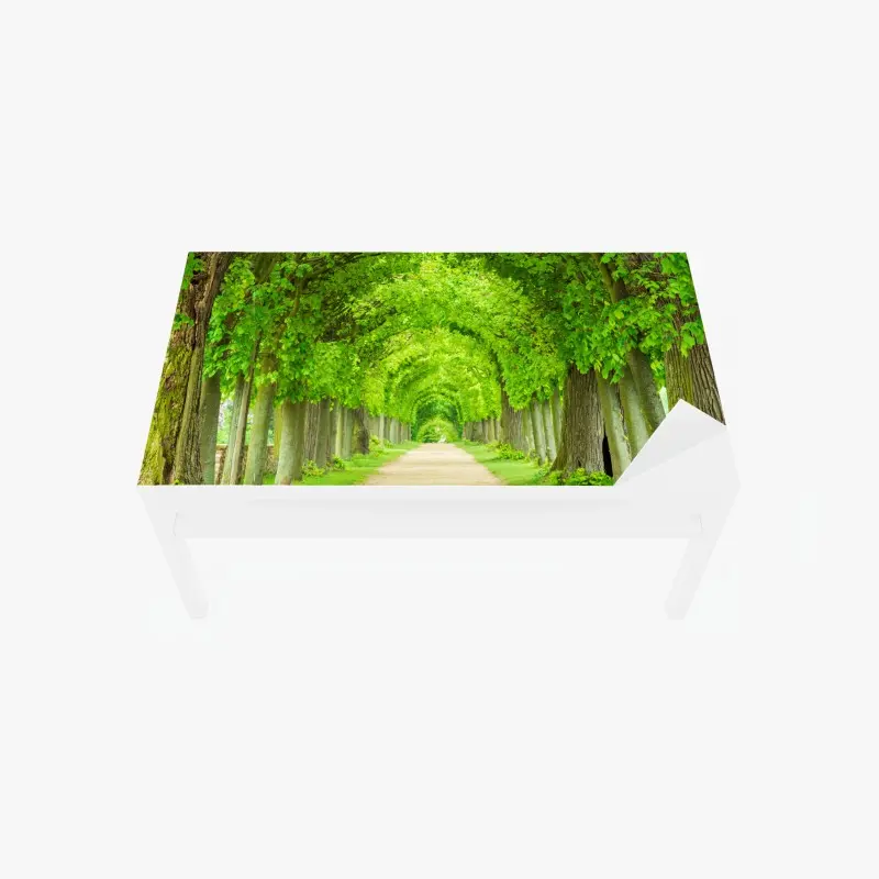 Table & desk veneer black and white geometric pattern • Wallissimo®