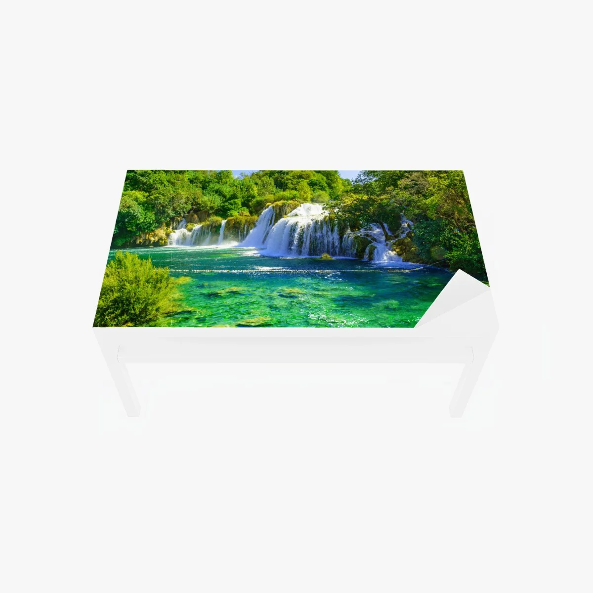 Table & desk veneer emerald waterfall oasis ⁕ Wallissimo® Table & desk veneer emerald waterfall oasis ⁕ Wallissimo®