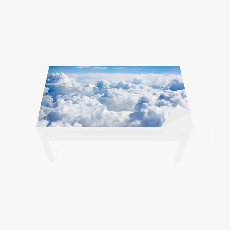 Table & desk veneer serene blue cloudscape