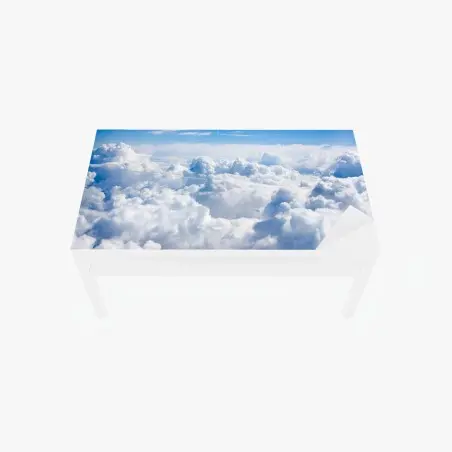 Table & desk veneer serene blue cloudscape • Wallissimo®