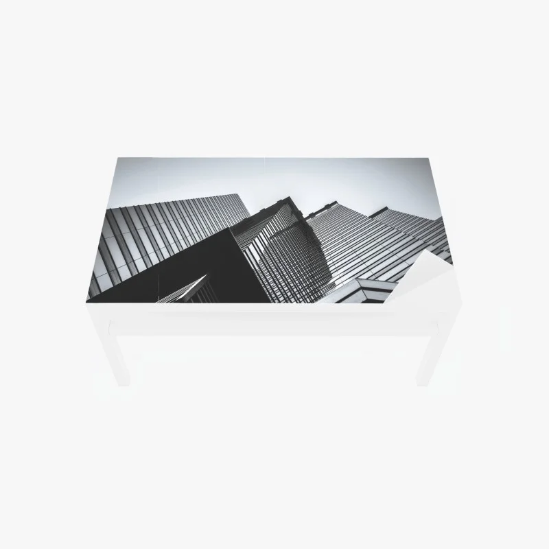 Table & desk veneer Hong Kong commercial building close-up