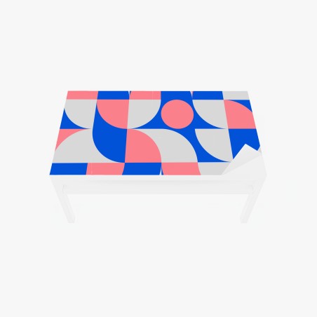 Table & desk veneer scandinavian geometric composition • Wallissimo®