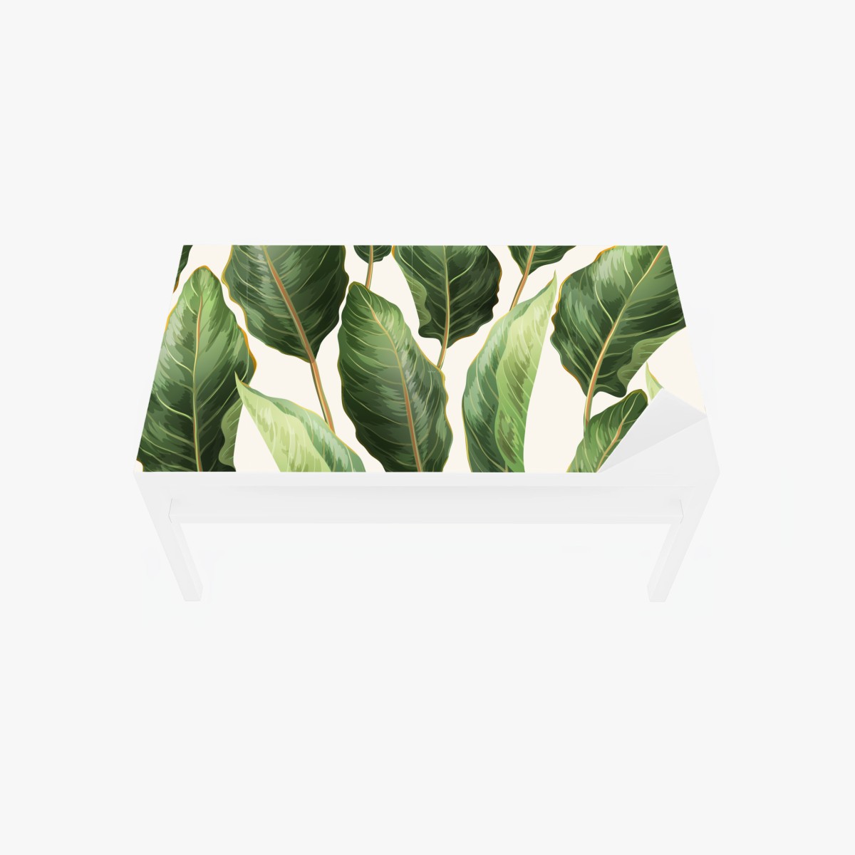 Table & desk veneer tropical banana leaf seamless pattern • Wallissimo® Table & desk veneer tropical banana leaf seamless pattern • Wallissimo®