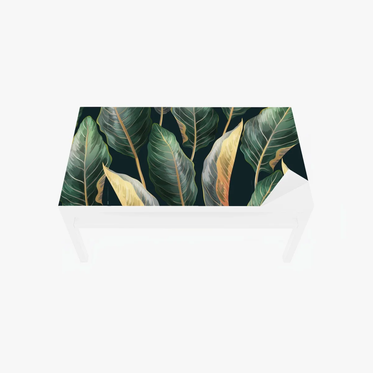 Table & desk veneer vintage tropical leaves pattern ⁕ Wallissimo® Table & desk veneer vintage tropical leaves pattern ⁕ Wallissimo®