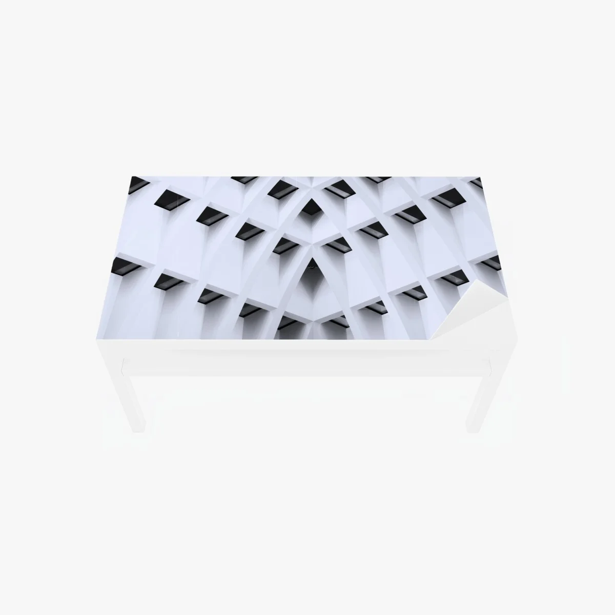 Table & desk veneer geometric arched ceiling pattern • Wallissimo® Table & desk veneer geometric arched ceiling pattern • Wallissimo®