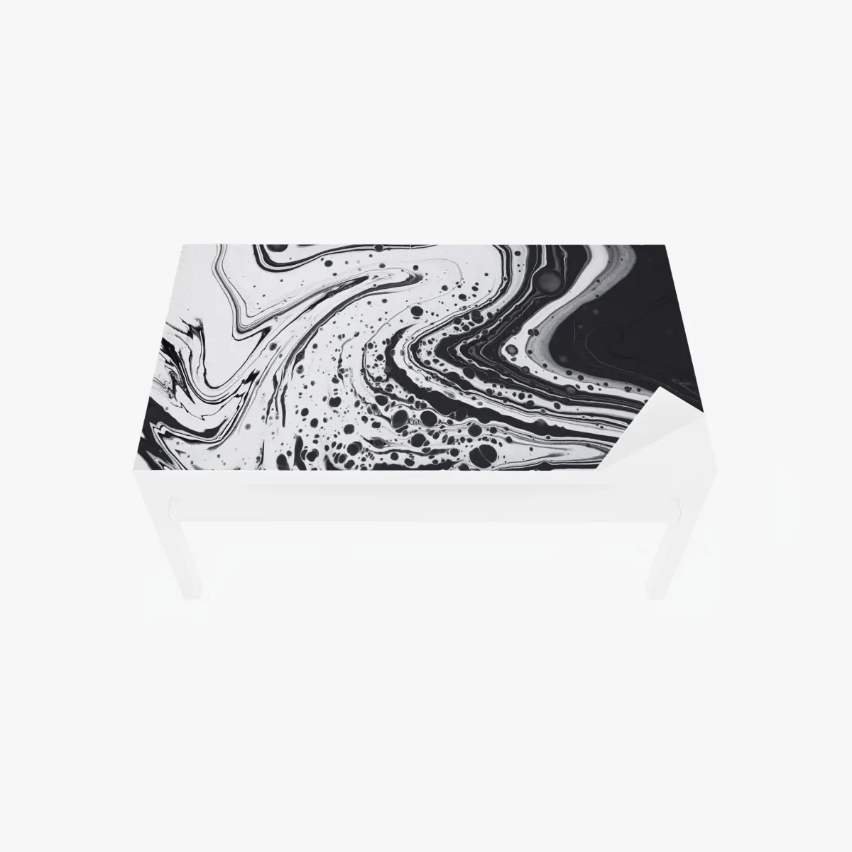 Table & desk veneer monochrome marble abstract • Wallissimo® Table & desk veneer monochrome marble abstract • Wallissimo®