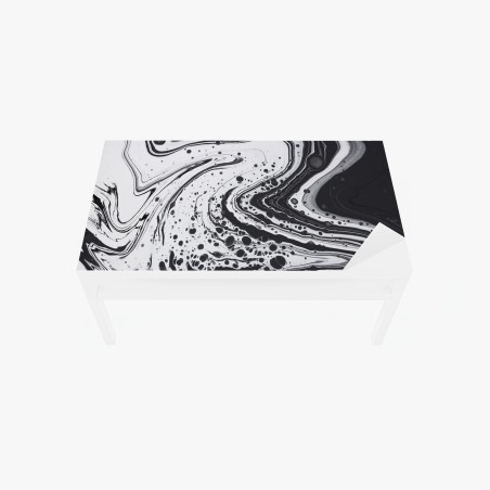 Table & desk veneer monochrome marble abstract • Wallissimo®