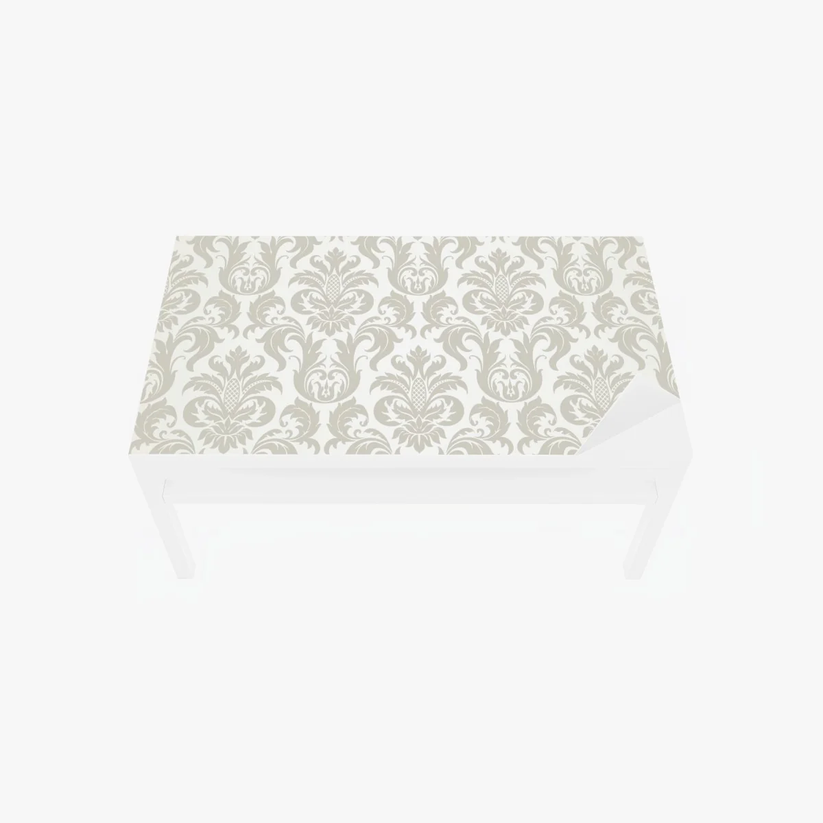 Table & desk veneer elegant beige damask pattern • Wallissimo® Table & desk veneer elegant beige damask pattern • Wallissimo®