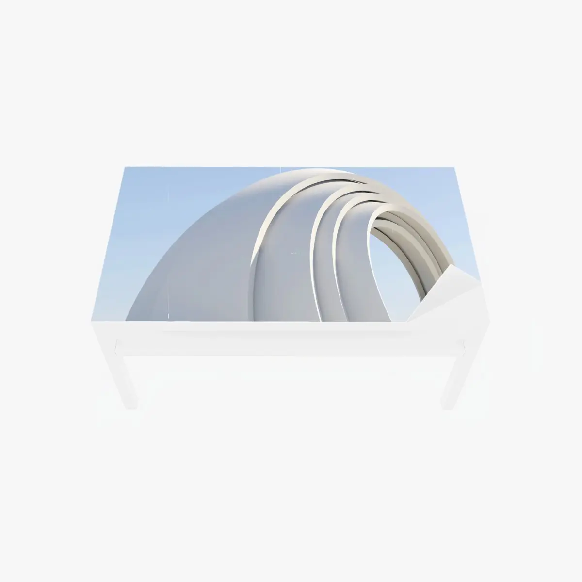 Table & desk veneer minimal arch sculpture • Wallissimo® Table & desk veneer minimal arch sculpture • Wallissimo®