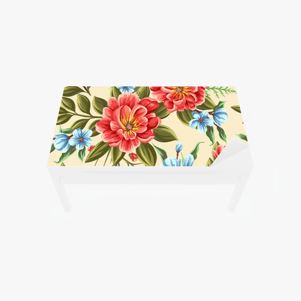 Table & desk veneer vibrant watercolor floral pattern ⁕ Wallissimo® Table & desk veneer vibrant watercolor floral pattern ⁕ Wallissimo®