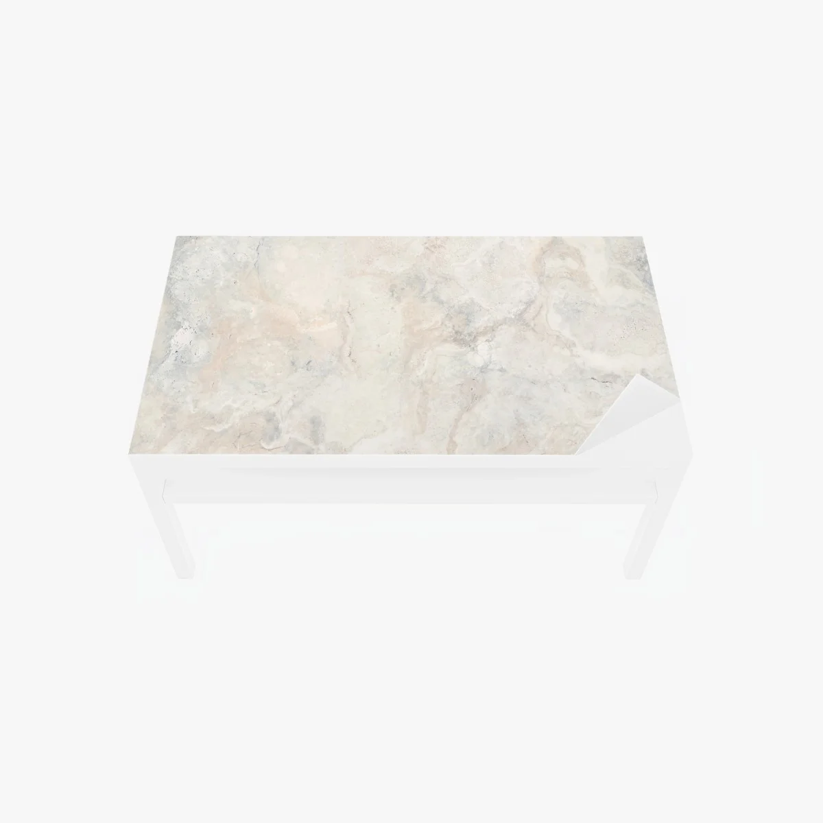 Table & desk veneer soft beige marble texture • Wallissimo® Table & desk veneer soft beige marble texture • Wallissimo®