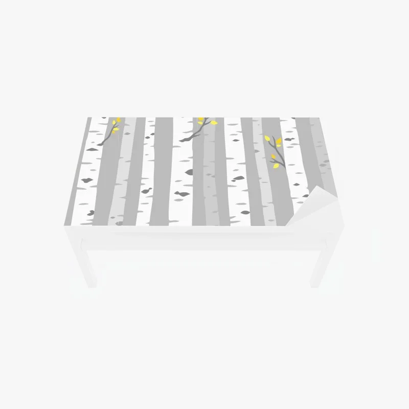 Table & desk veneer scandinavian birch forest pattern ⁕ Wallissimo® Table & desk veneer scandinavian birch forest pattern ⁕ Wallissimo®