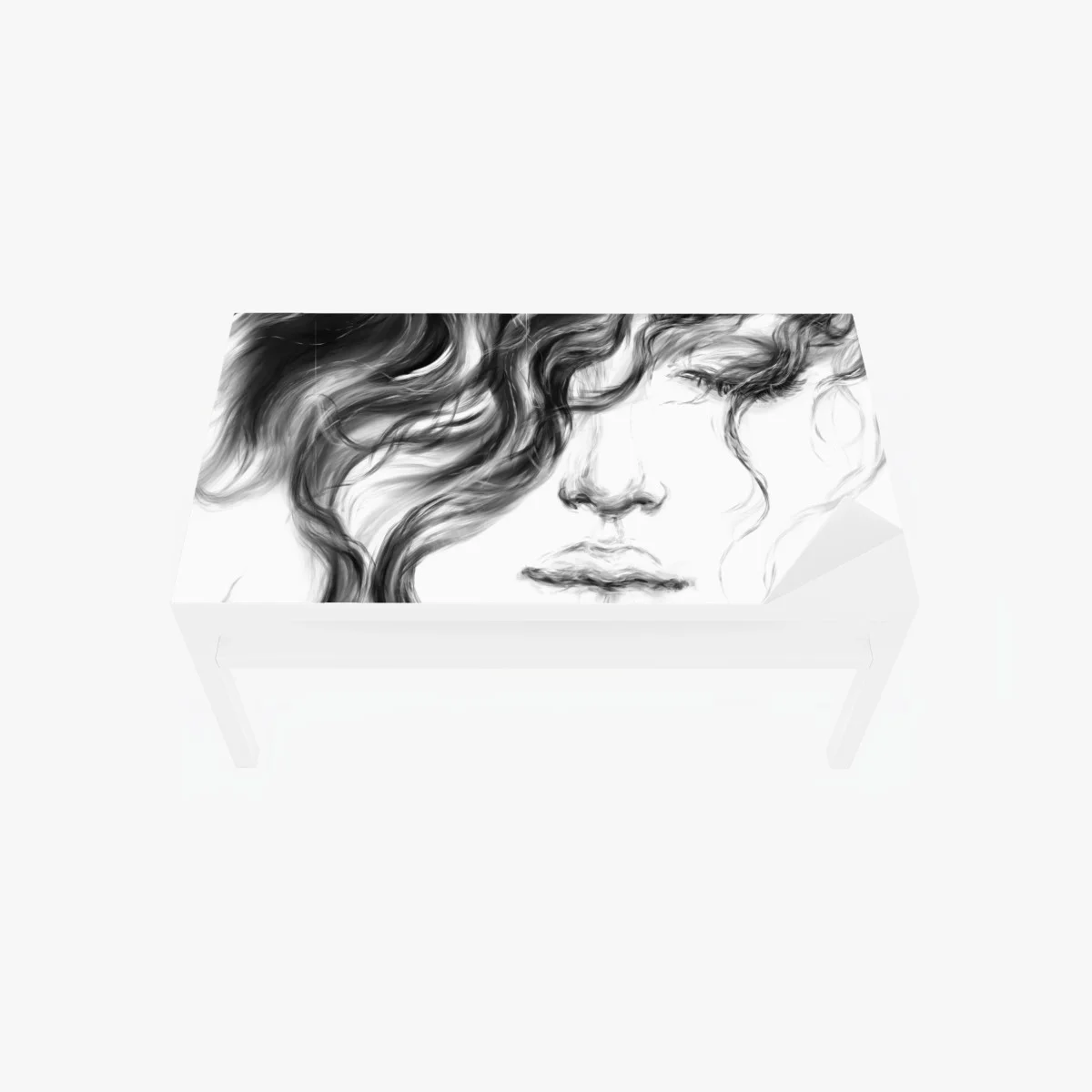 Table & desk veneer ethereal monochrome portrait ⁕ Wallissimo® Table & desk veneer ethereal monochrome portrait ⁕ Wallissimo®