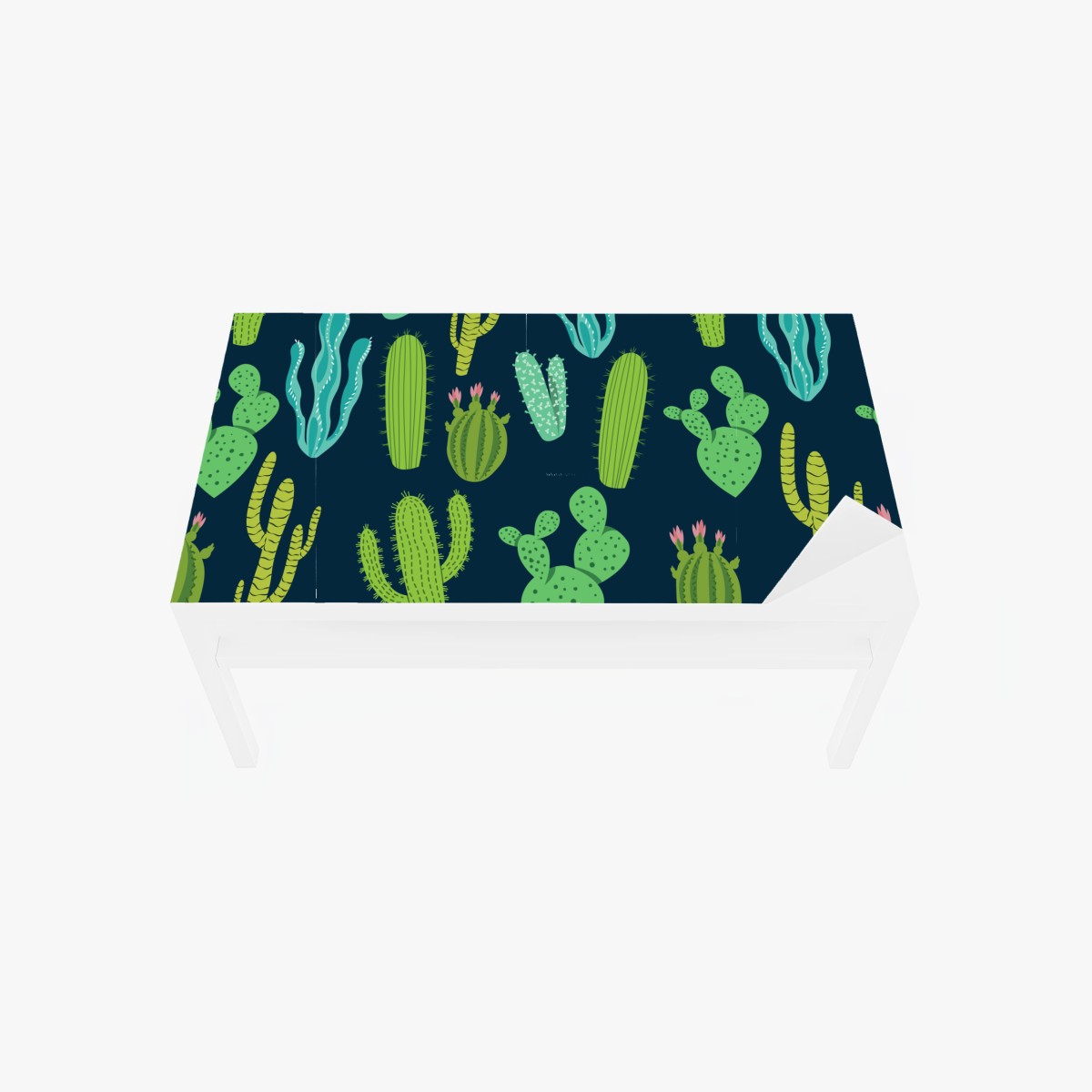 Table & desk veneer green cactus and succulent pattern • Wallissimo® Table & desk veneer green cactus and succulent pattern • Wallissimo®