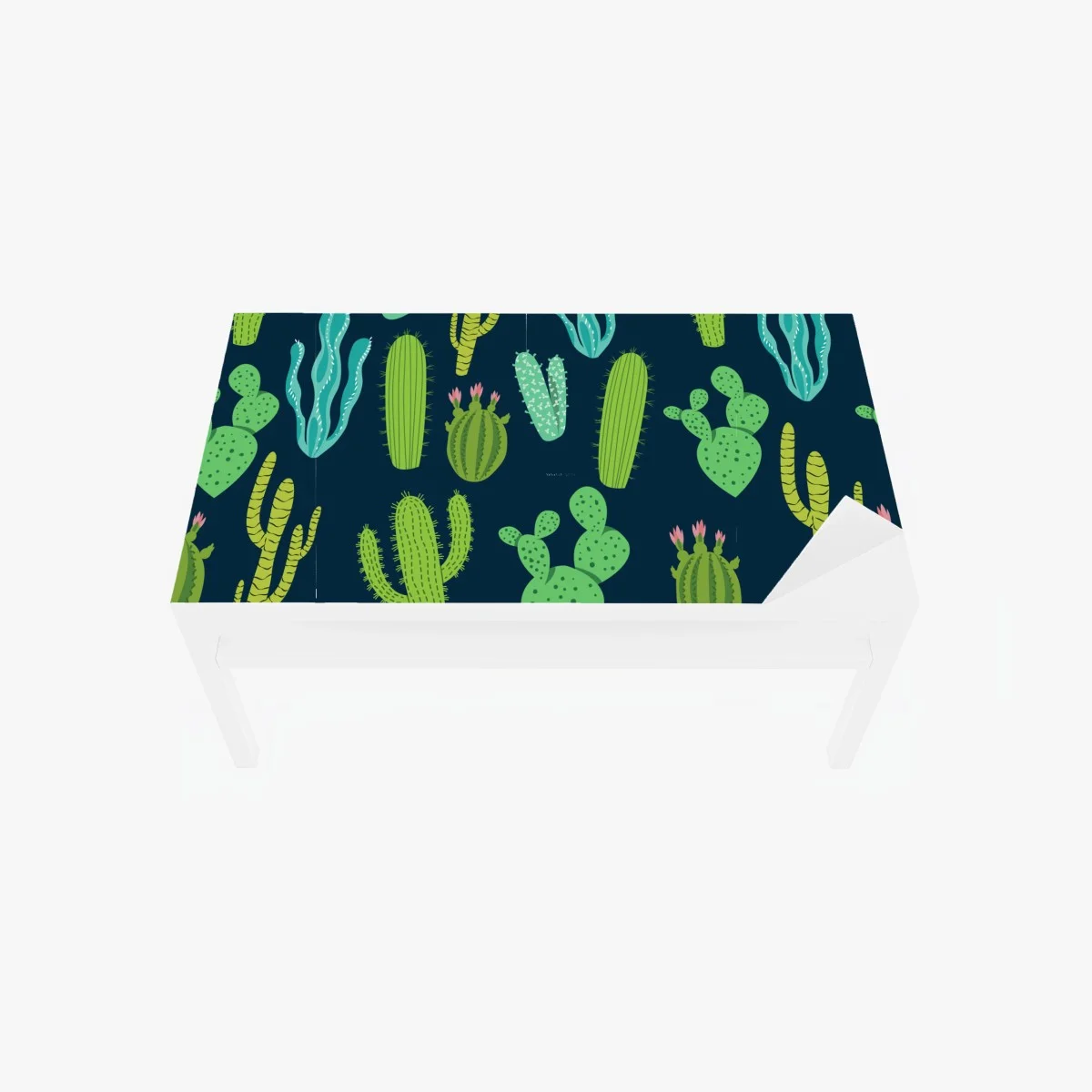 Table & desk veneer green cactus and succulent pattern ⁕ Wallissimo® Table & desk veneer green cactus and succulent pattern ⁕ Wallissimo®