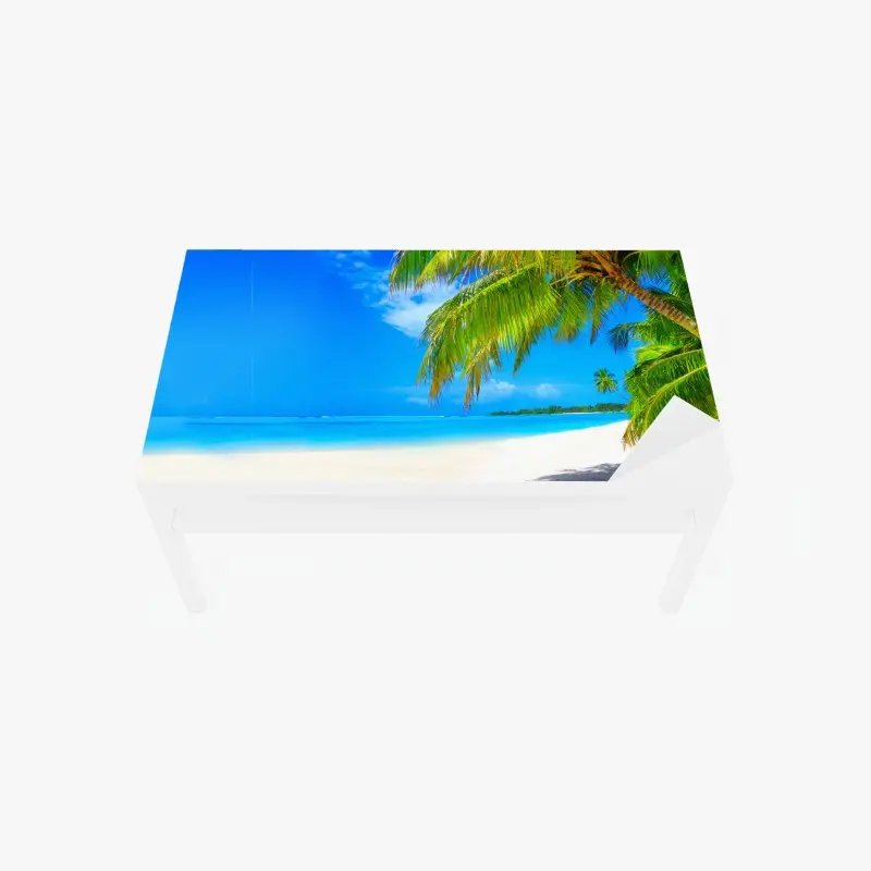 Table & desk veneer tropical turquoise beach paradise