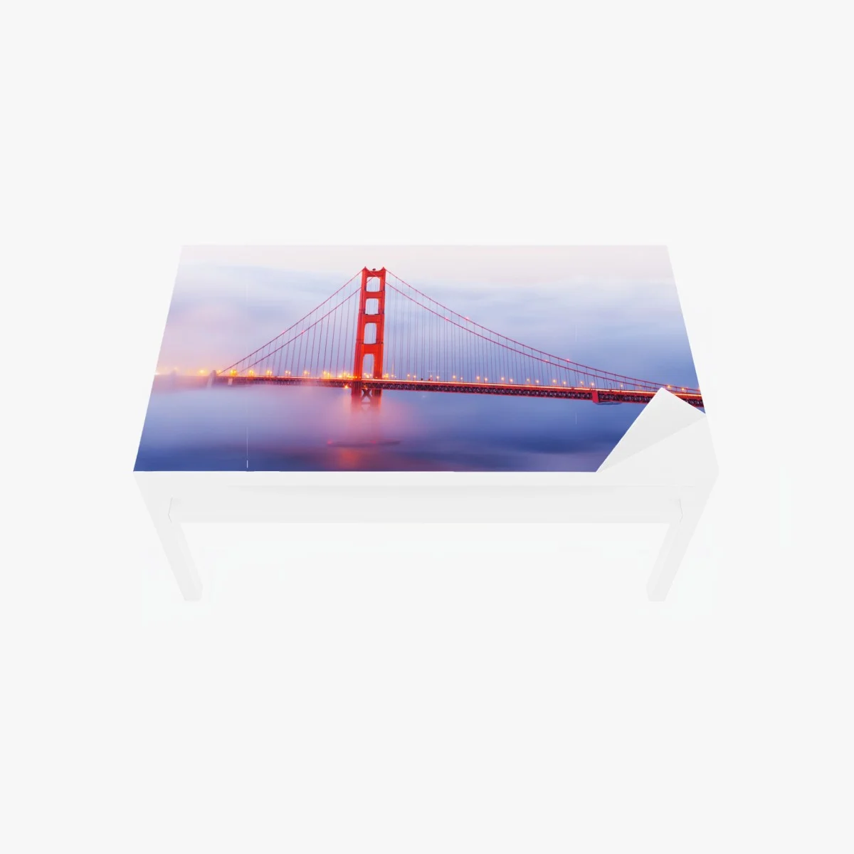 Table & desk veneer Golden Gate bridge in mist ⁕ Wallissimo® Table & desk veneer Golden Gate bridge in mist ⁕ Wallissimo®