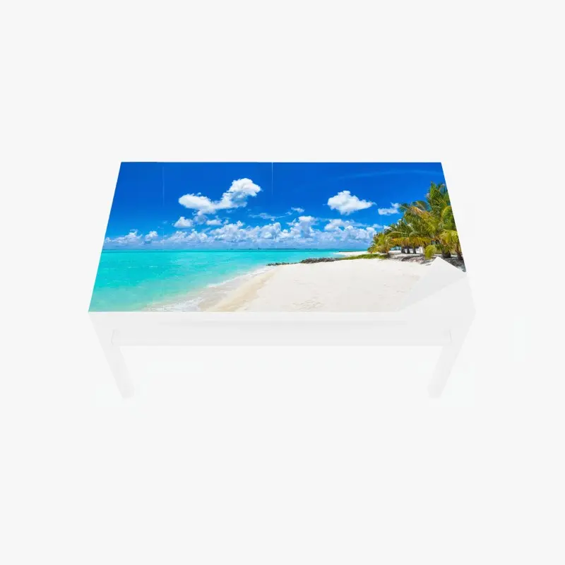 Table & desk veneer Maldives turquoise beach panorama