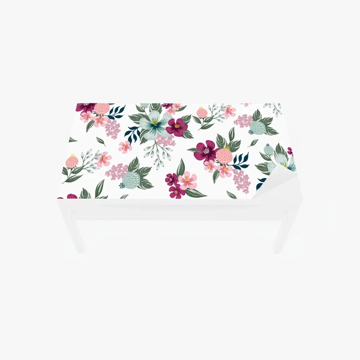 Table & desk veneer pastel floral bloom pattern • Wallissimo® Table & desk veneer pastel floral bloom pattern • Wallissimo®