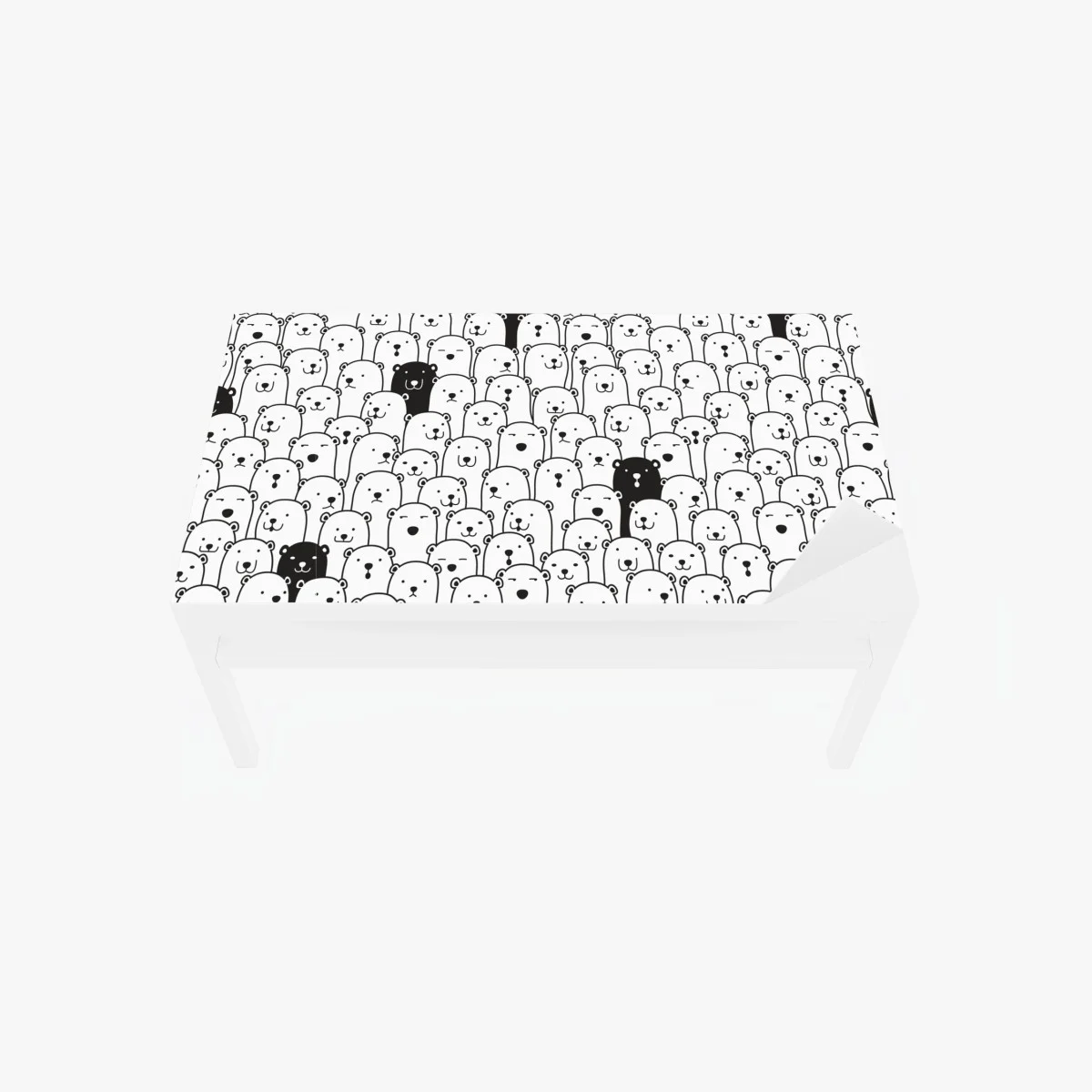 Table & desk veneer adorable bear crowd pattern ⁕ Wallissimo® Table & desk veneer adorable bear crowd pattern ⁕ Wallissimo®