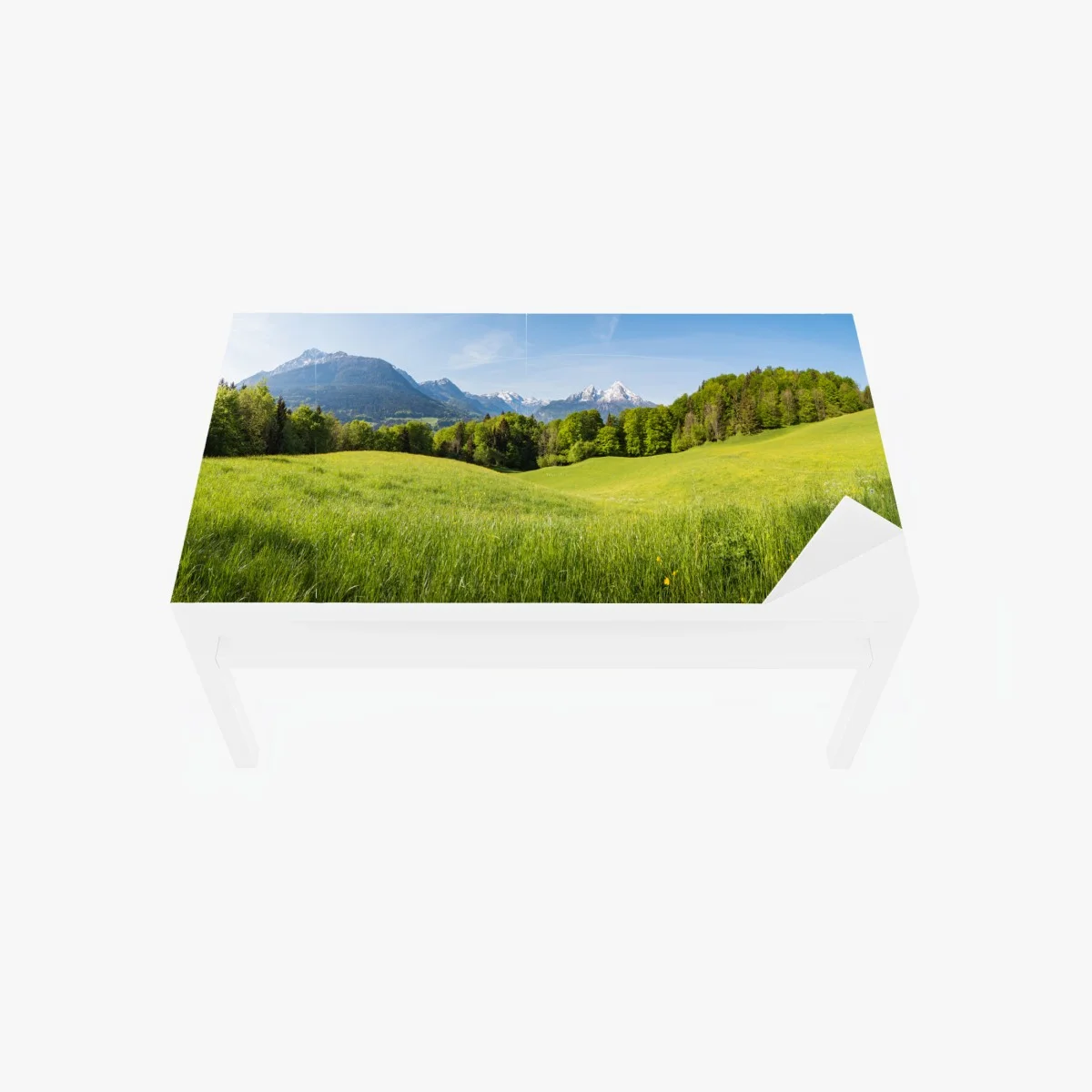 Table & desk veneer serene alpine meadow panorama ⁕ Wallissimo® Table & desk veneer serene alpine meadow panorama ⁕ Wallissimo®