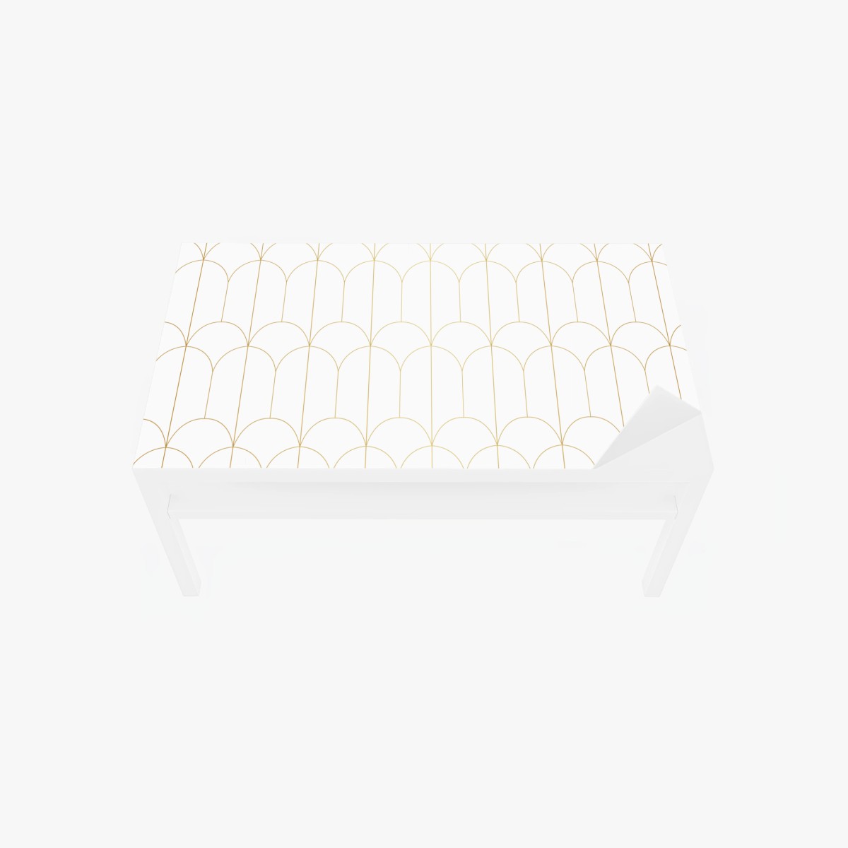 Table & desk veneer gold art deco arch pattern • Wallissimo® Table & desk veneer gold art deco arch pattern • Wallissimo®