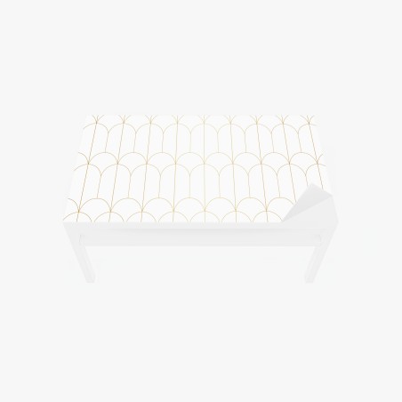 Table & desk veneer gold art deco arch pattern • Wallissimo®