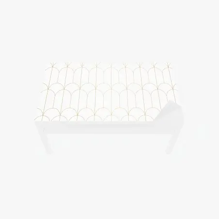 Table & desk veneer gold art deco arch pattern • Wallissimo®