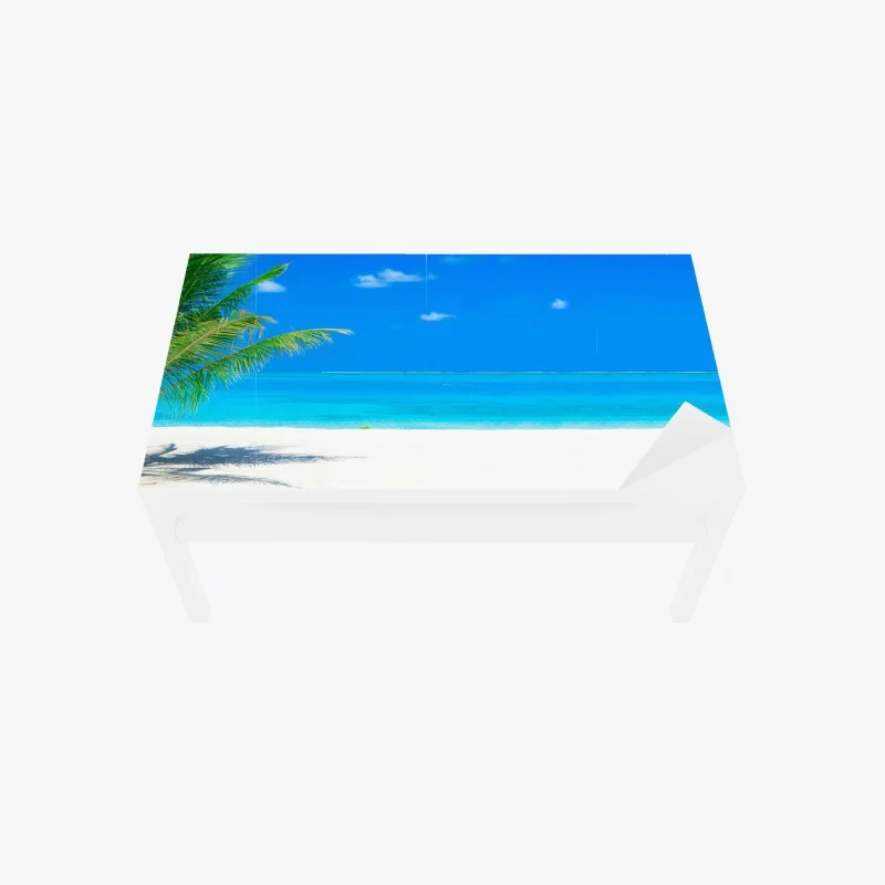 Table & desk veneer Maldives tropical beach paradise