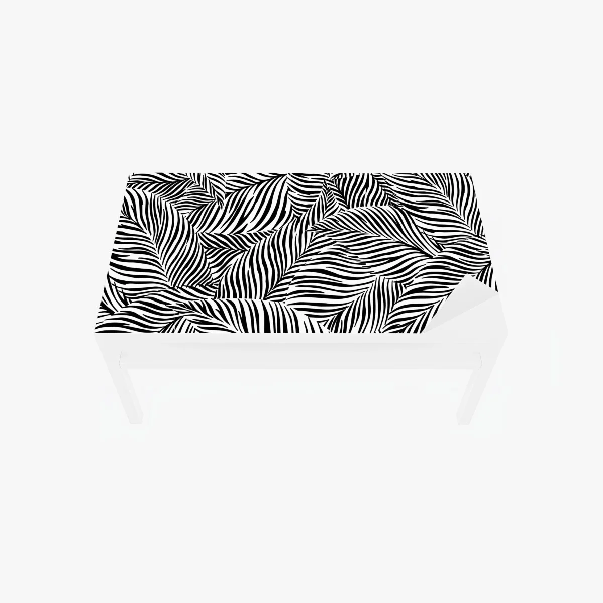 Table & desk veneer monochrome tropical leaf pattern ⁕ Wallissimo® Table & desk veneer monochrome tropical leaf pattern ⁕ Wallissimo®