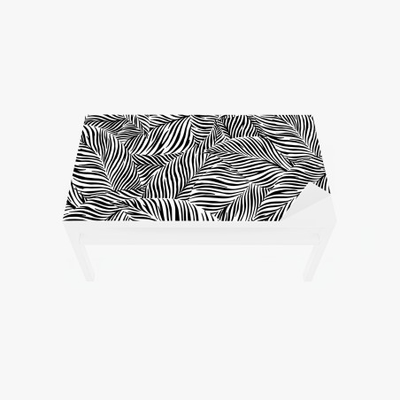 Table & desk veneer monochrome tropical leaf pattern • Wallissimo®