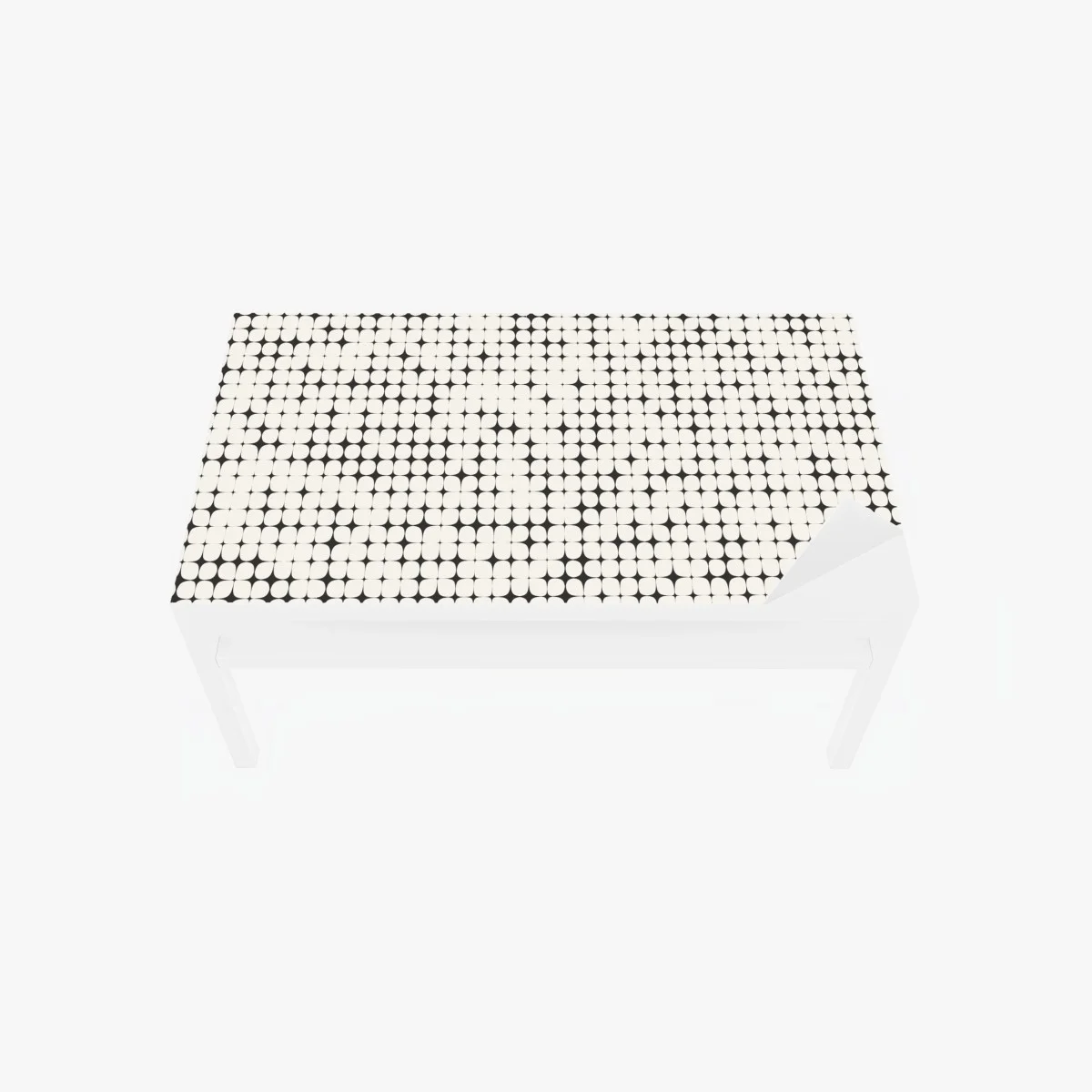 Table & desk veneer monochrome geometric dot pattern • Wallissimo® Table & desk veneer monochrome geometric dot pattern • Wallissimo®