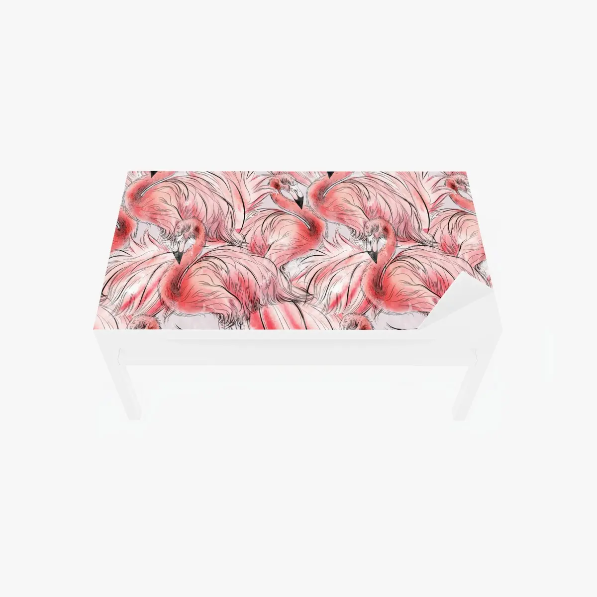 Table & desk veneer watercolor flamingo seamless pattern ⁕ Wallissimo® Table & desk veneer watercolor flamingo seamless pattern ⁕ Wallissimo®