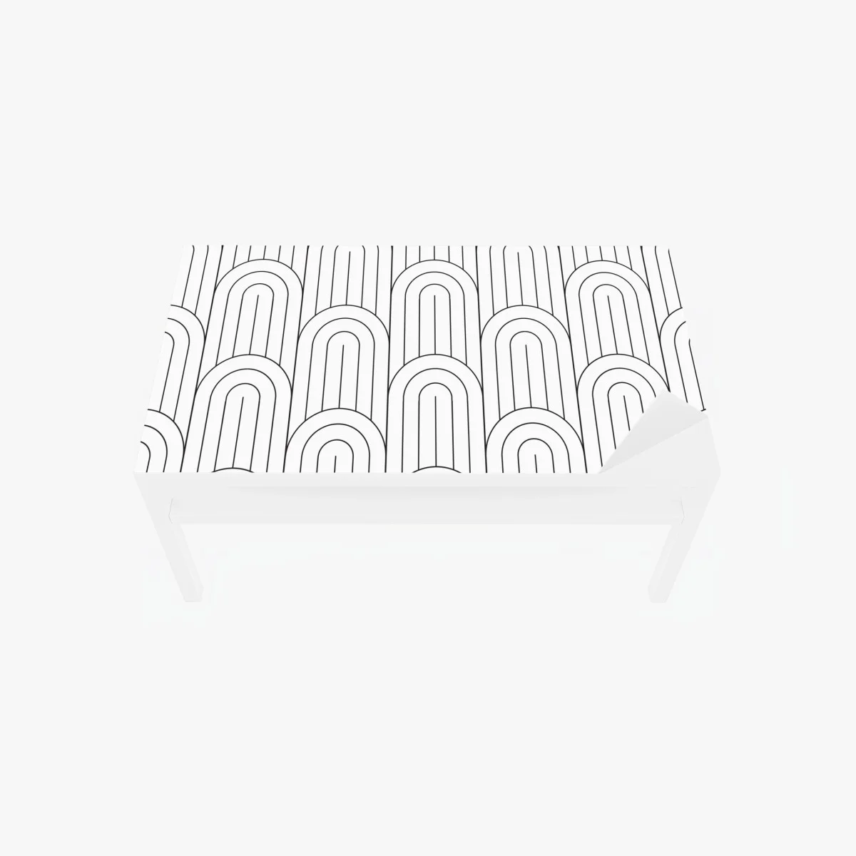 Table & desk veneer monochrome retro arch pattern ⁕ Wallissimo® Table & desk veneer monochrome retro arch pattern ⁕ Wallissimo®
