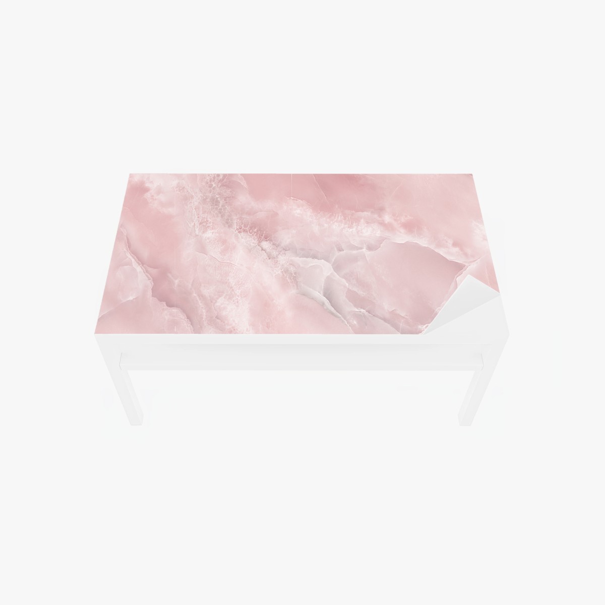 Table & desk veneer soft pink marble texture • Wallissimo® Table & desk veneer soft pink marble texture • Wallissimo®