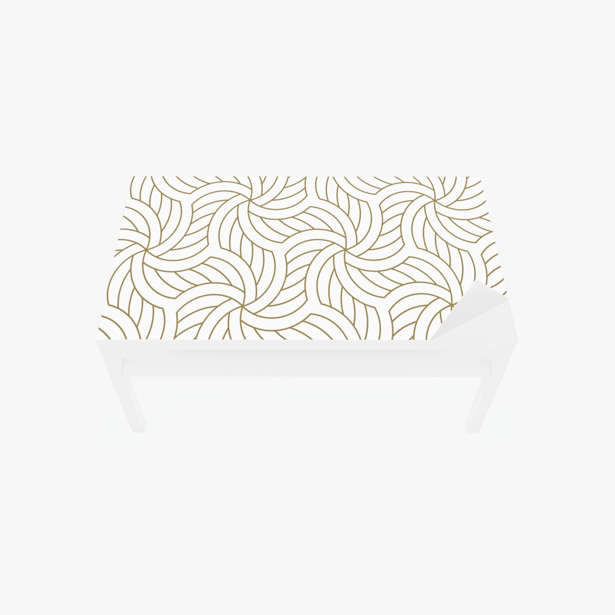Table & desk veneer gold geometric swirl pattern ⁕ Wallissimo® Table & desk veneer gold geometric swirl pattern ⁕ Wallissimo®