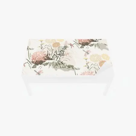Table & desk veneer soft pastel floral pattern • Wallissimo®