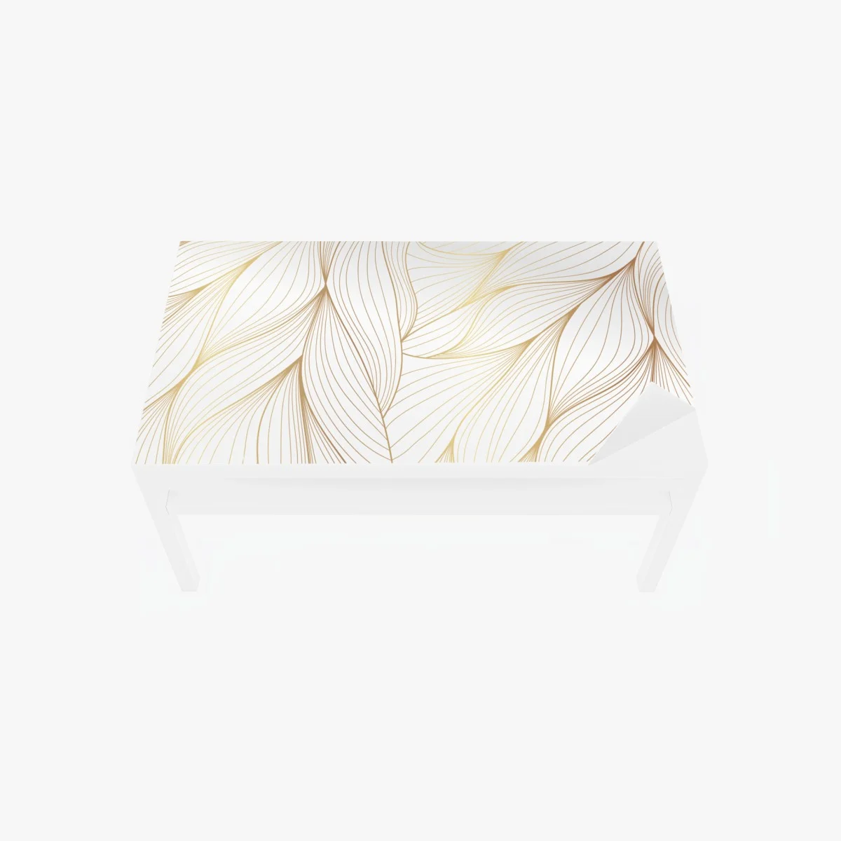 Table & desk veneer golden flowing lines abstract design ⁕ Wallissimo® Table & desk veneer golden flowing lines abstract design ⁕ Wallissimo®