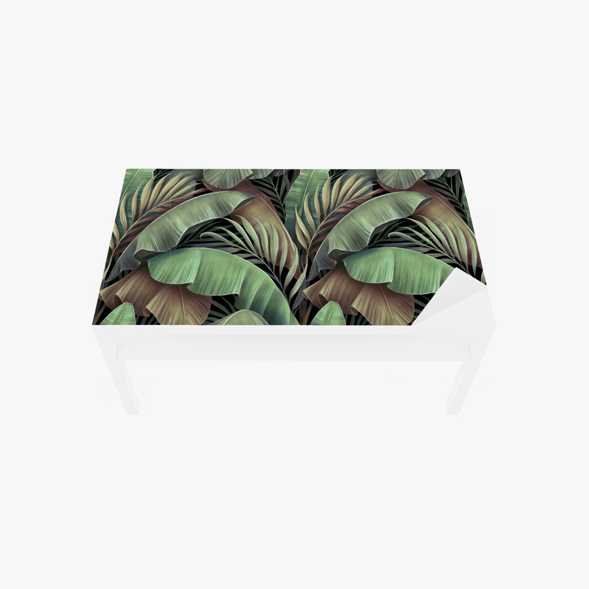 Table & desk veneer tropical leaves botanical pattern • Wallissimo® Table & desk veneer tropical leaves botanical pattern • Wallissimo®