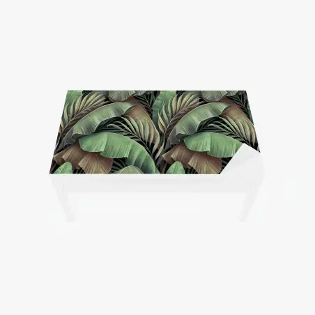 Table & desk veneer tropical leaves botanical pattern • Wallissimo®