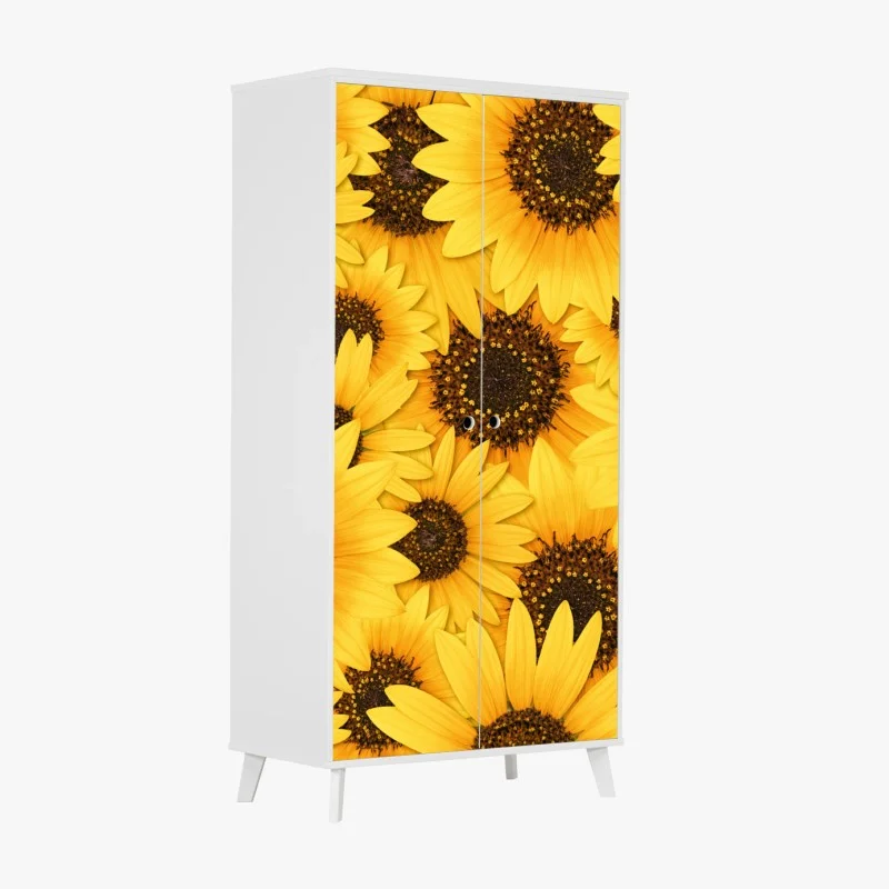 Wardrobe sticker vibrant memphis geometric pattern • Wallissimo®