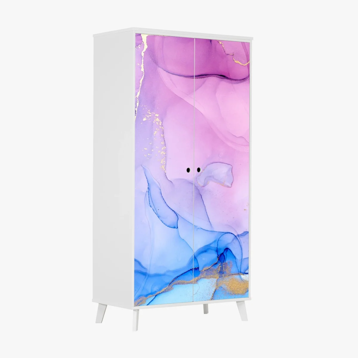 Wardrobe sticker pink and blue marble fluid abstract ⁕ Wallissimo® Wardrobe sticker pink and blue marble fluid abstract ⁕ Wallissimo®
