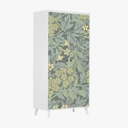 Wardrobe sticker vintage botanical floral pattern • Wallissimo®