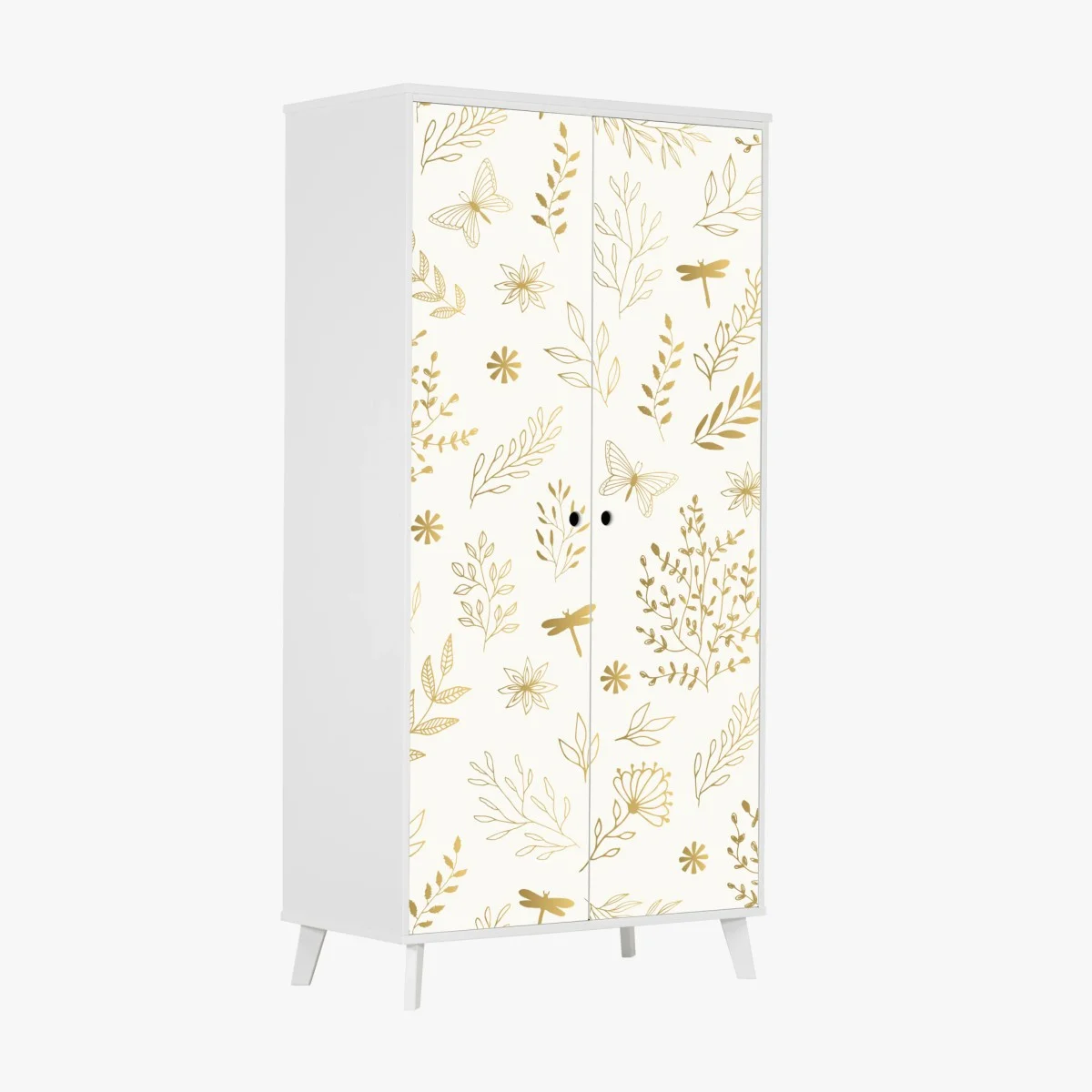Wardrobe sticker golden botanical seamless pattern ⁕ Wallissimo® Wardrobe sticker golden botanical seamless pattern ⁕ Wallissimo®