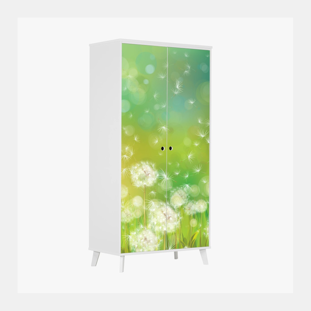 Wardrobe sticker spring dandelion meadow • Wallissimo® Wardrobe sticker spring dandelion meadow • Wallissimo®